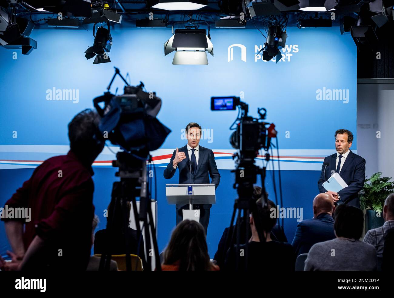 THE HAGUE - Prime Minister Mark Rutte during the press conference after ...