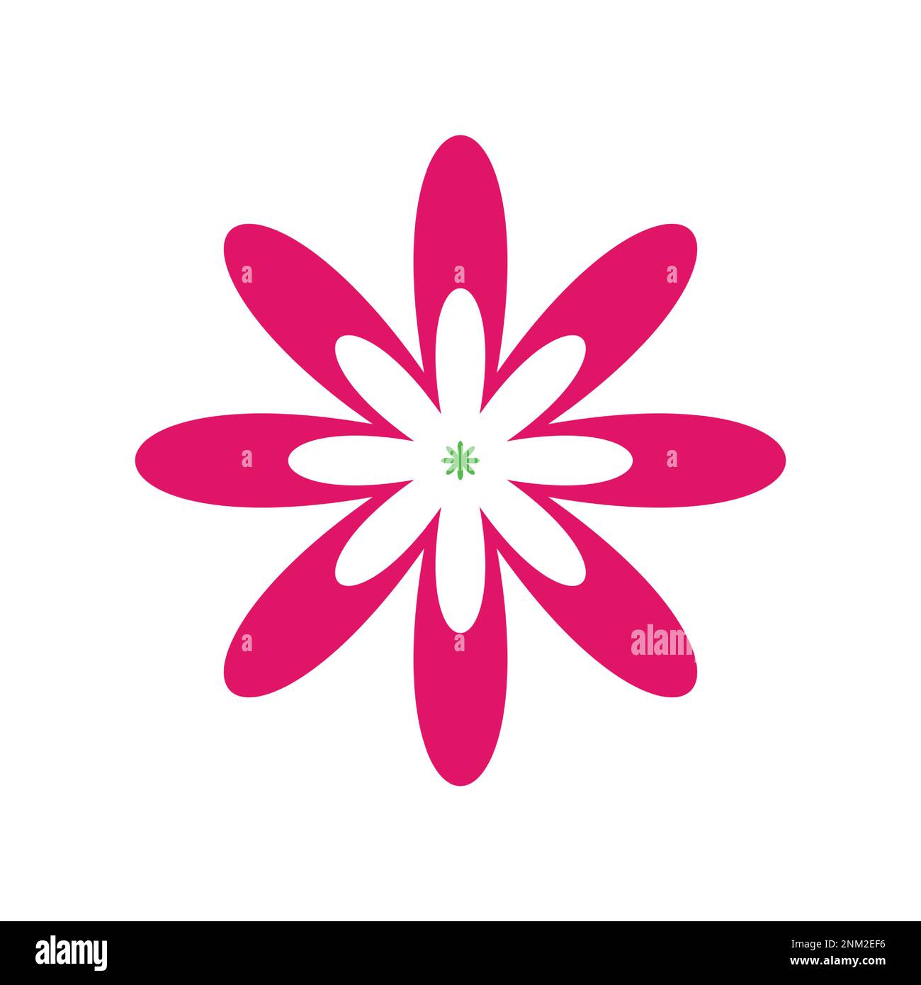 funny bright modern hippie flower vector illustration Stock Vector