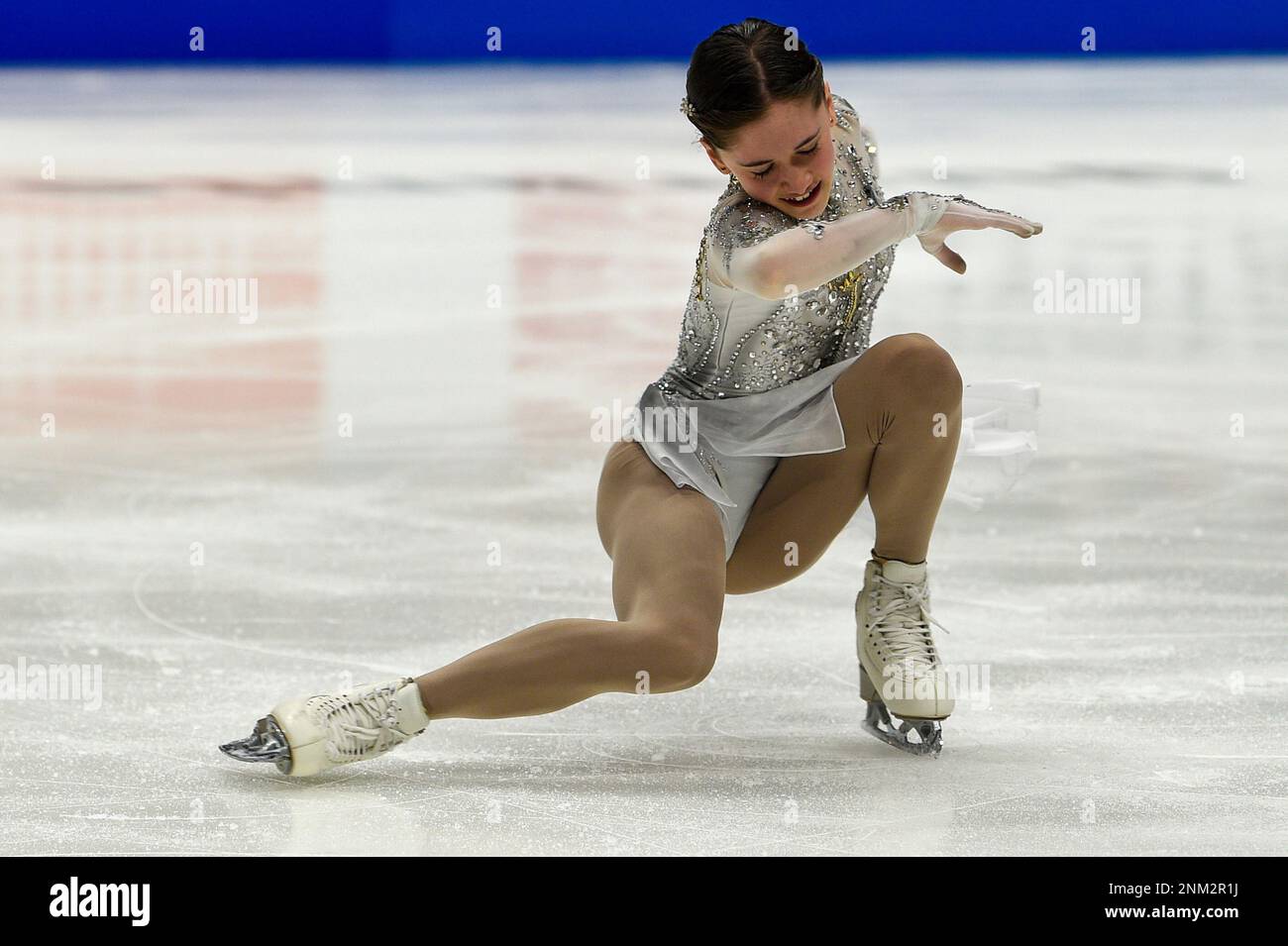 NASHVILLE, TN - JANUARY 06: Isabeau Levito of SC Of Southern New Jersey  performs during the championship ladies short program during the U.S.  Figure Skating Championships at Bridgestone Arena on January 6,