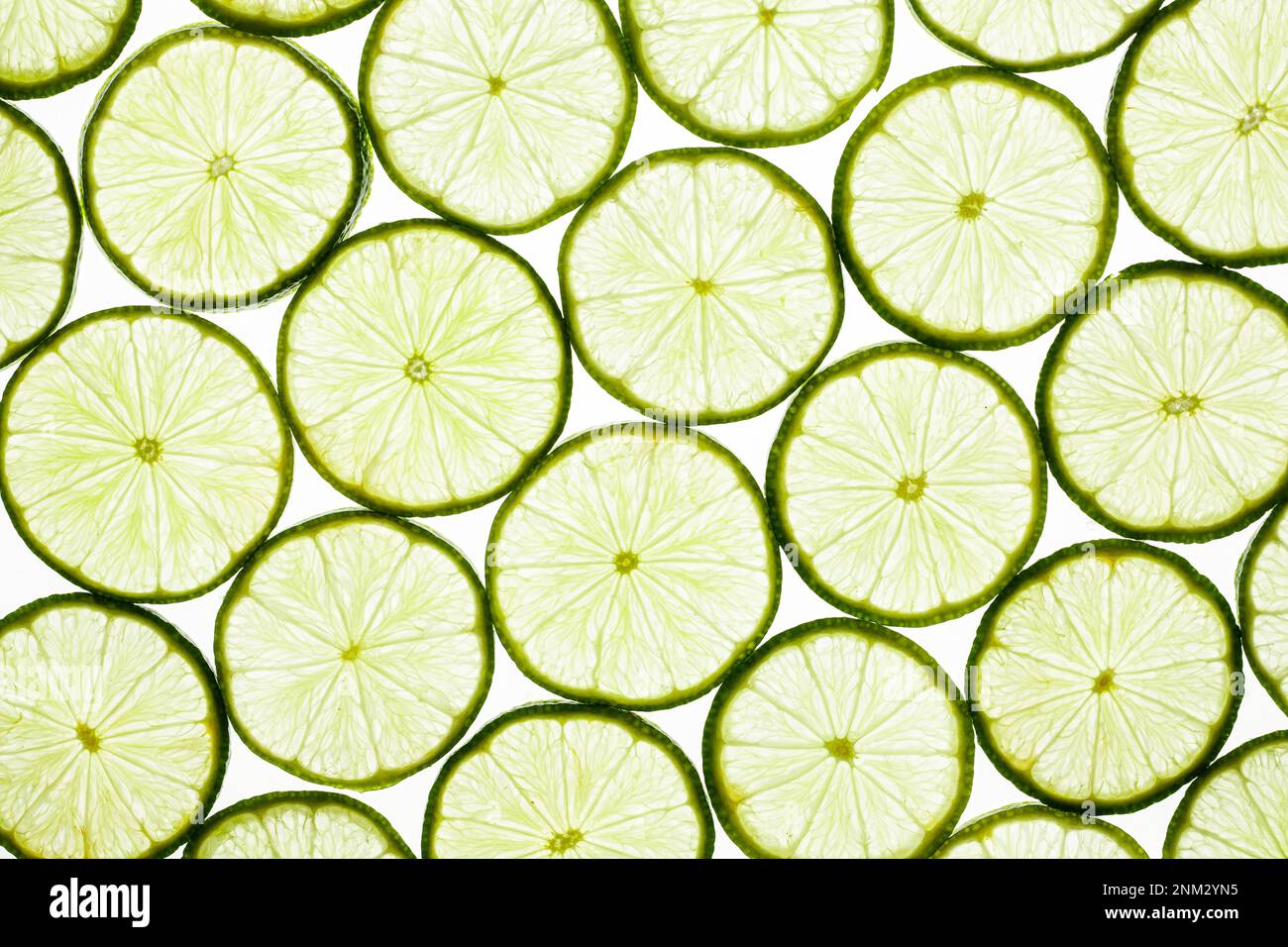 Limes, background, fresh, green, citrus Stock Photo
