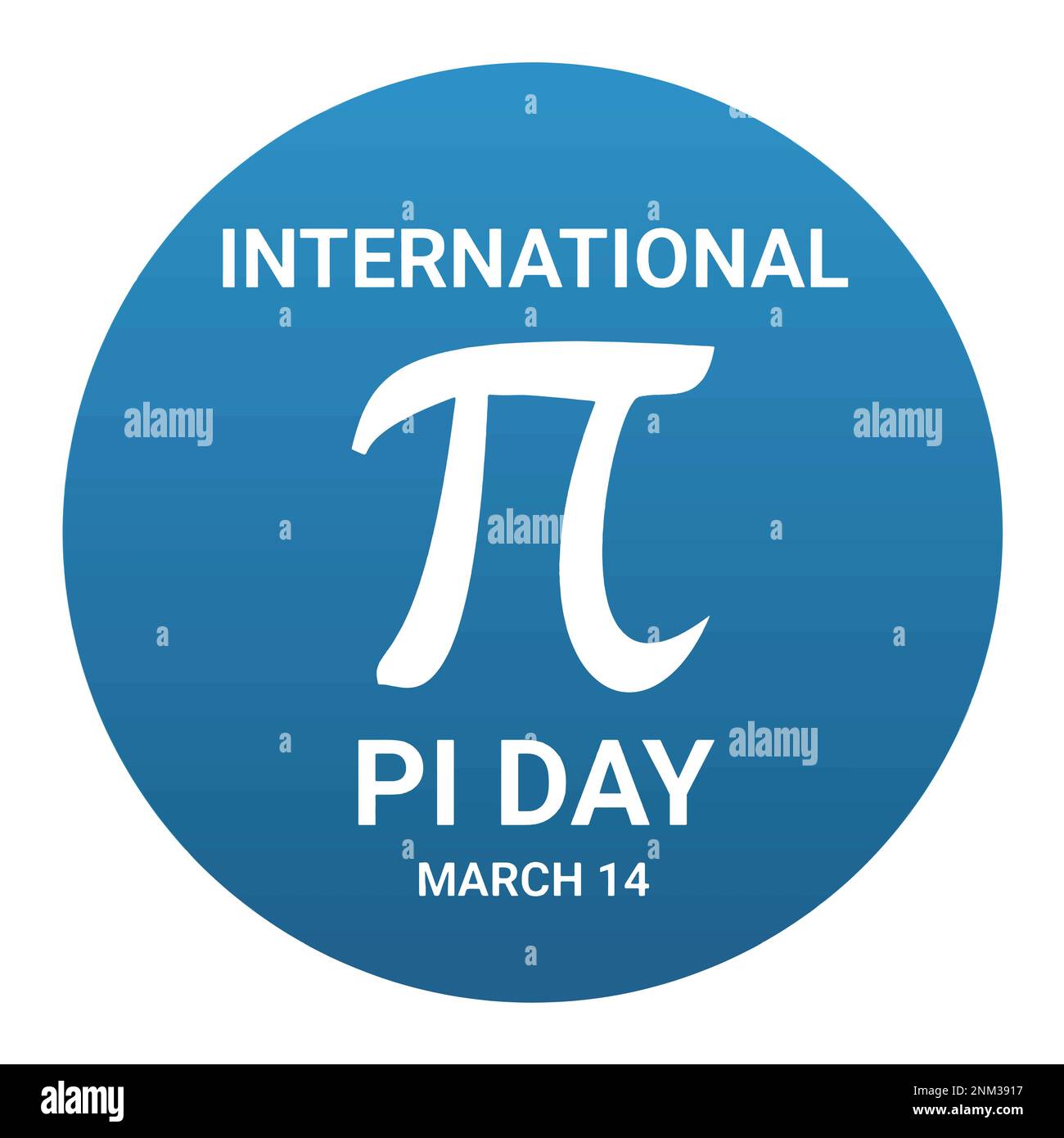 National Pi Day. March 14. Holiday concept. Template for background, banner, card, poster. Vector illustration Stock Vector