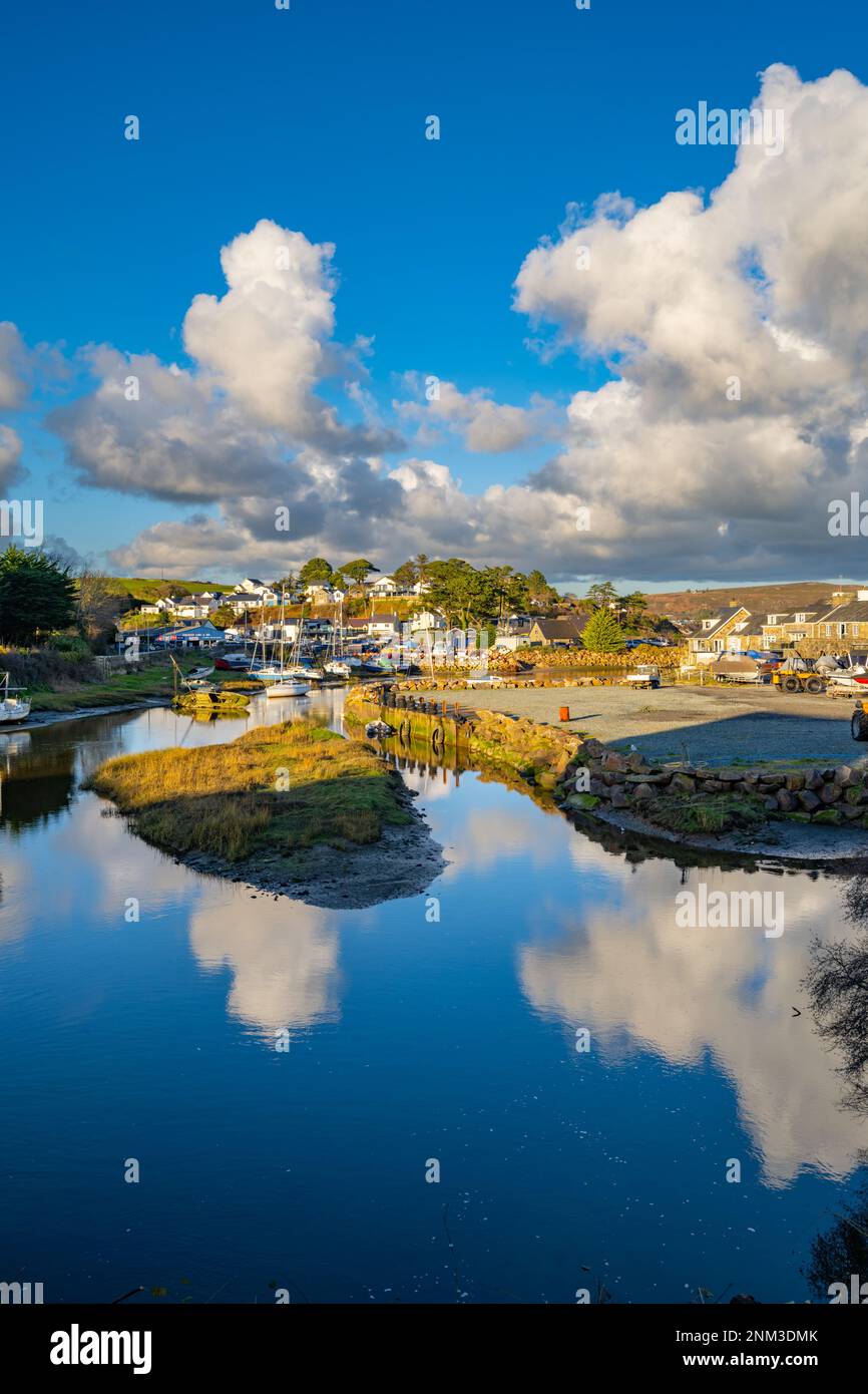 The harbour at Abersoch on the Llyn Peninsula in North Wales. Stock Photo
