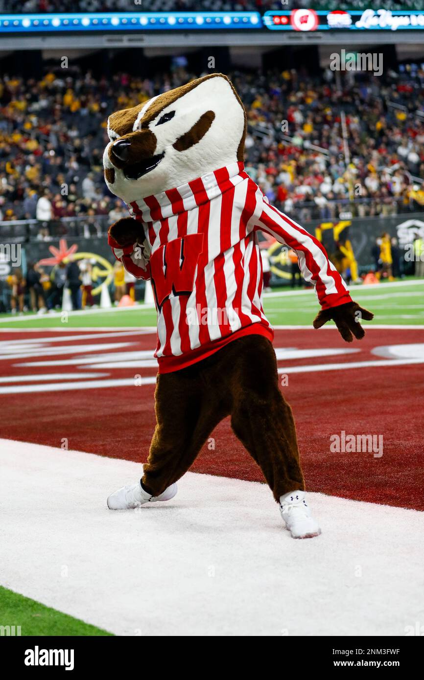LAS VEGAS, NV DECEMBER 30 Wisconsin Badgers mascot Bucky Badger