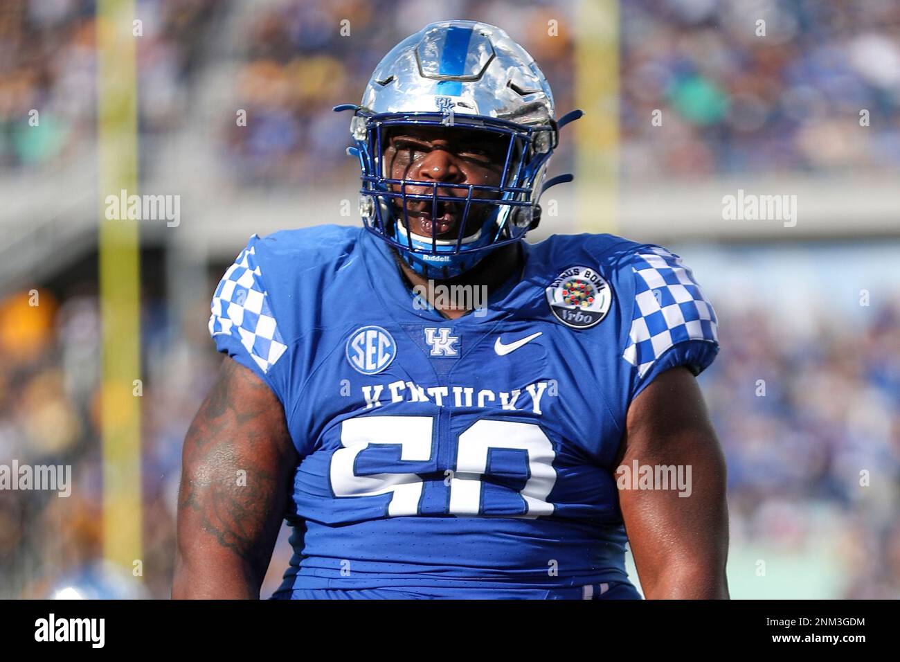 ORLANDO, FL JANUARY 01 Kentucky Wildcats nose tackle Marquan McCall