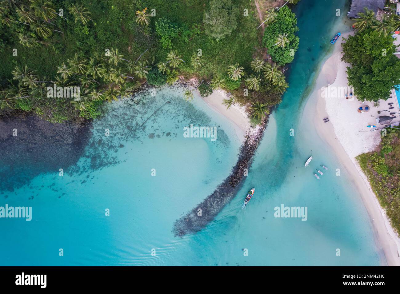 Tranquil tropical beach jungle hi-res stock photography and images - Alamy