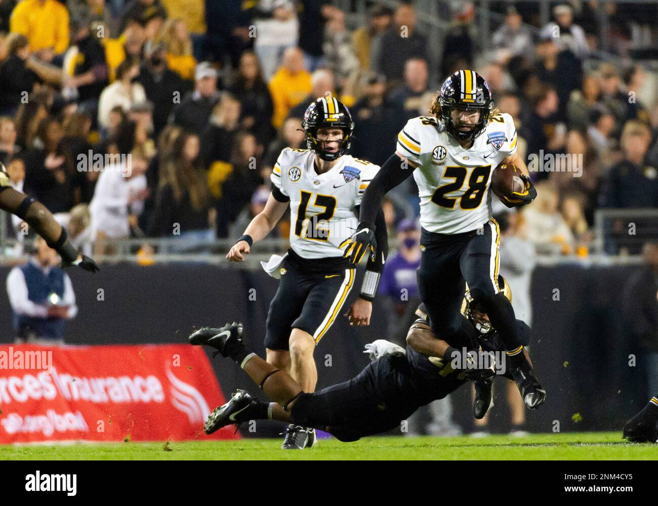 December 22 2021 Missouri Tigers running back Dawson Downing (28