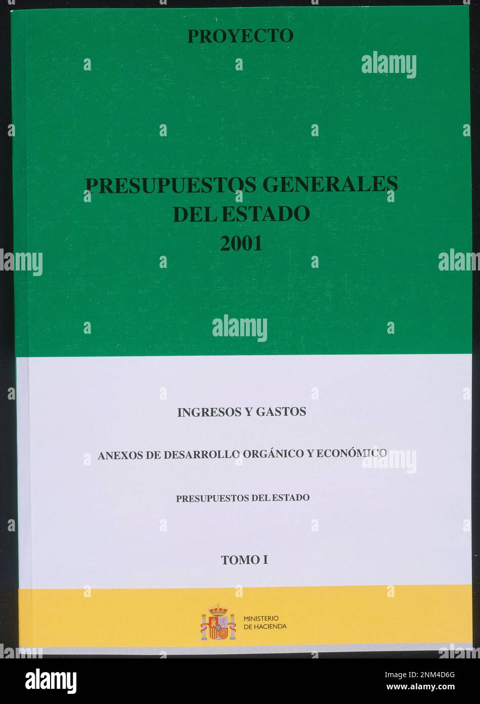 PROYECTOPRESUPUESTOS GENERALES DEL ESTADO 2001 TOMO 1INGRESOS Y GASTOS ANEXOS DE DESARROLLO PROYECTOPRESUPUESTOS GENERALES DEL ESTADO 2001 TOMO 1INGRESOS Y GASTOS ANEXOS DE DESARROLLO