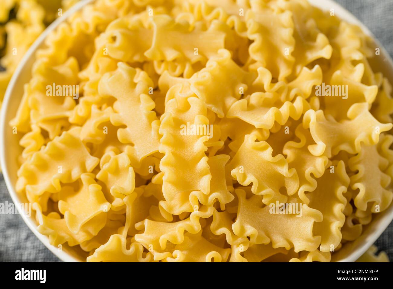 Dry Organic Mafalda Corta Pasta Noodle Ready to Cook Stock Photo Alamy