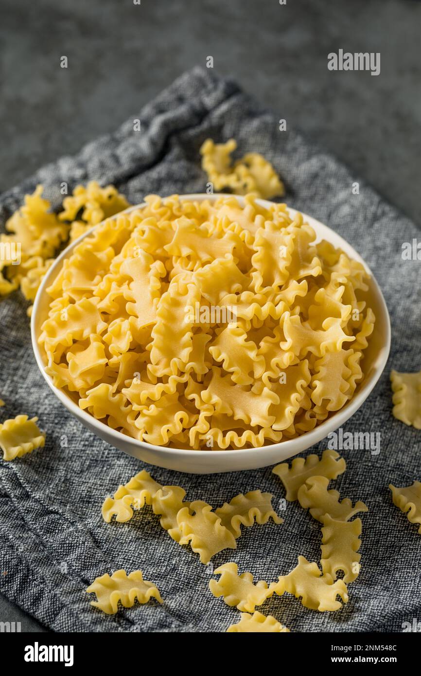 Dry Organic Mafalda Corta Pasta Noodle Ready to Cook Stock Photo Alamy