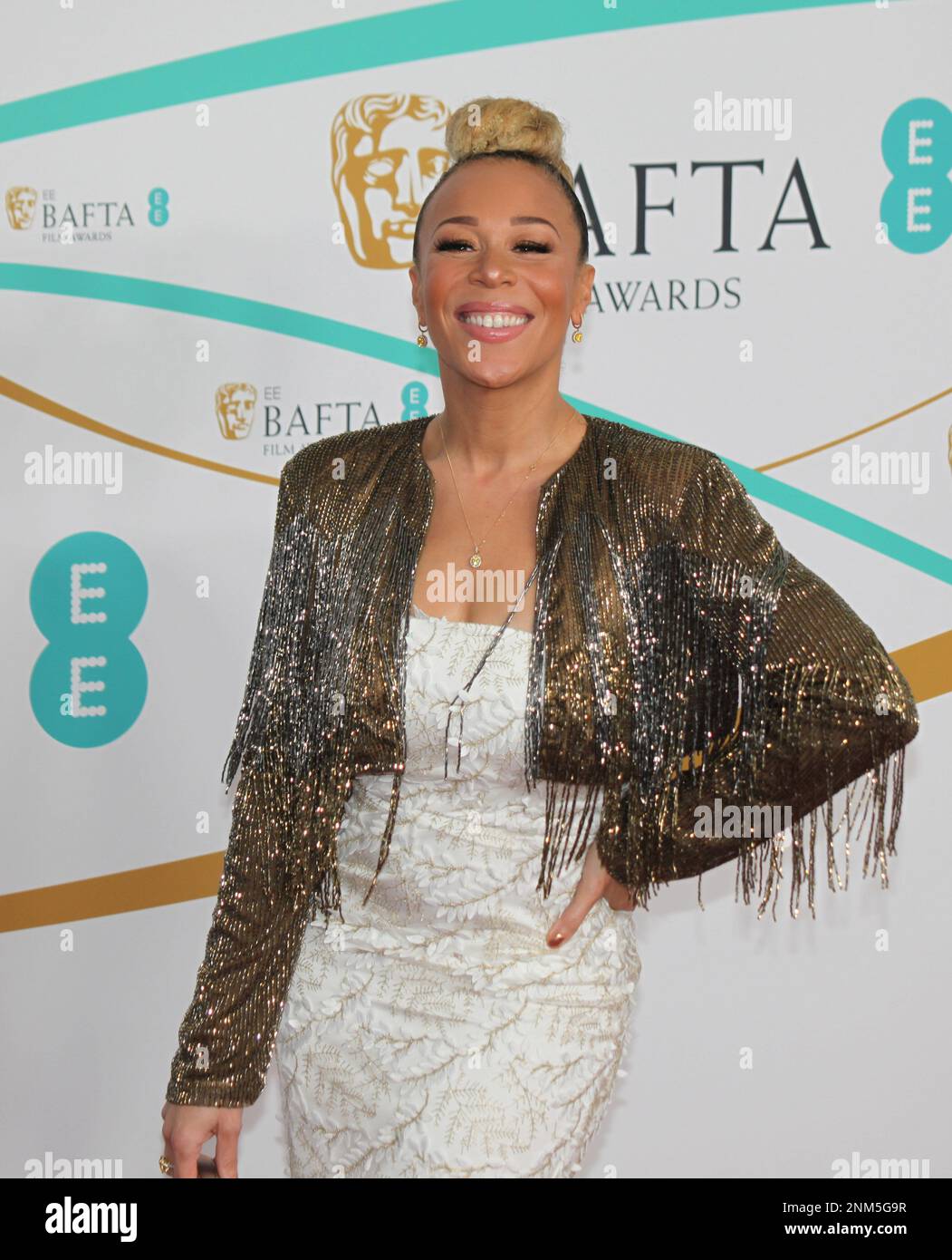 London, UK. Ria Hebden at the EE BAFTA Film Awards 2023 at The Royal