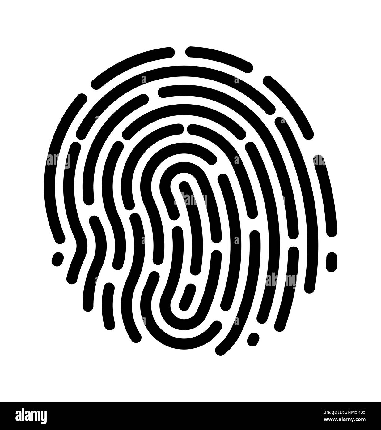 Fingerprint icons. Vector finger print touch ID illustration