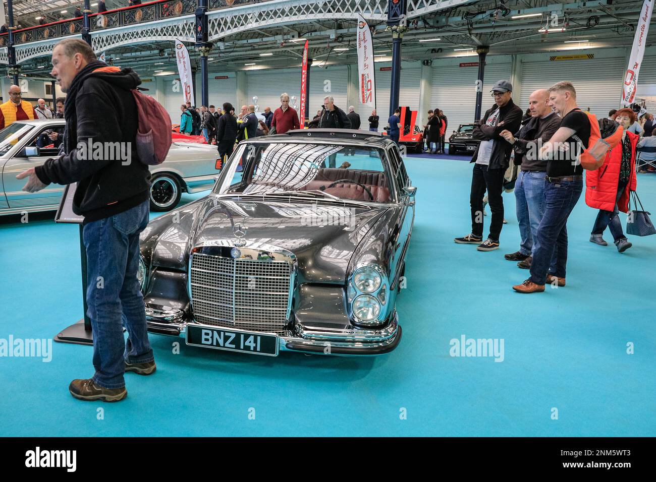 London, UK. 24th Feb, 2023. The London Classic Car Show brings together