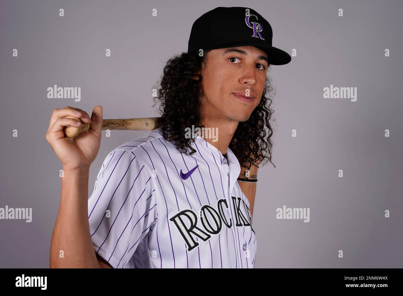 This is a 2023 photo of Cole Tucker of the Colorado Rockies baseball team.  This image reflects the Colorado Rockies active roster as of Friday, Feb.  24, 2023, when this image was