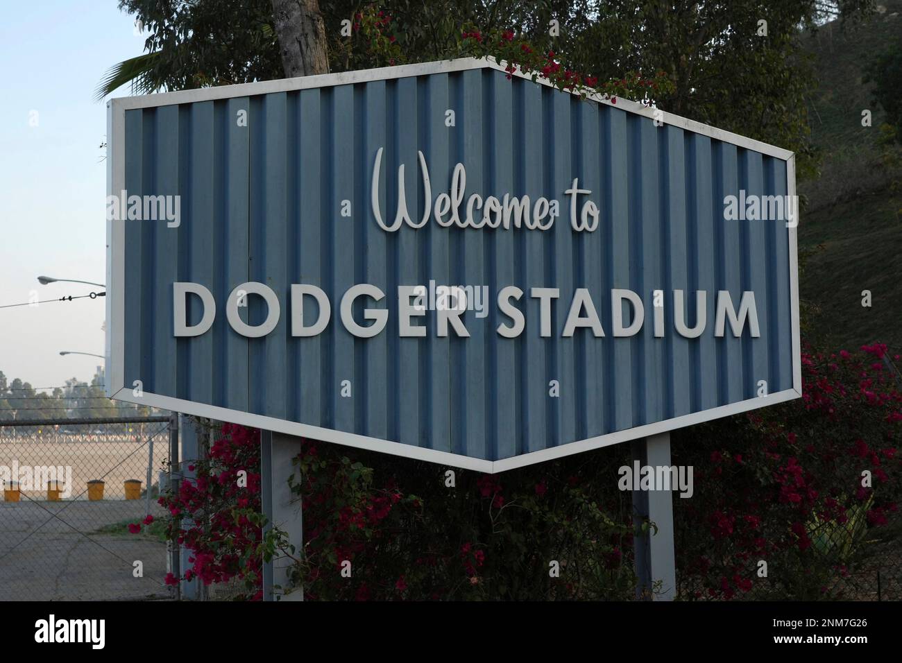Closed and locked gates at Dodger Stadium, Thursday, Dec. 2, 2021, in