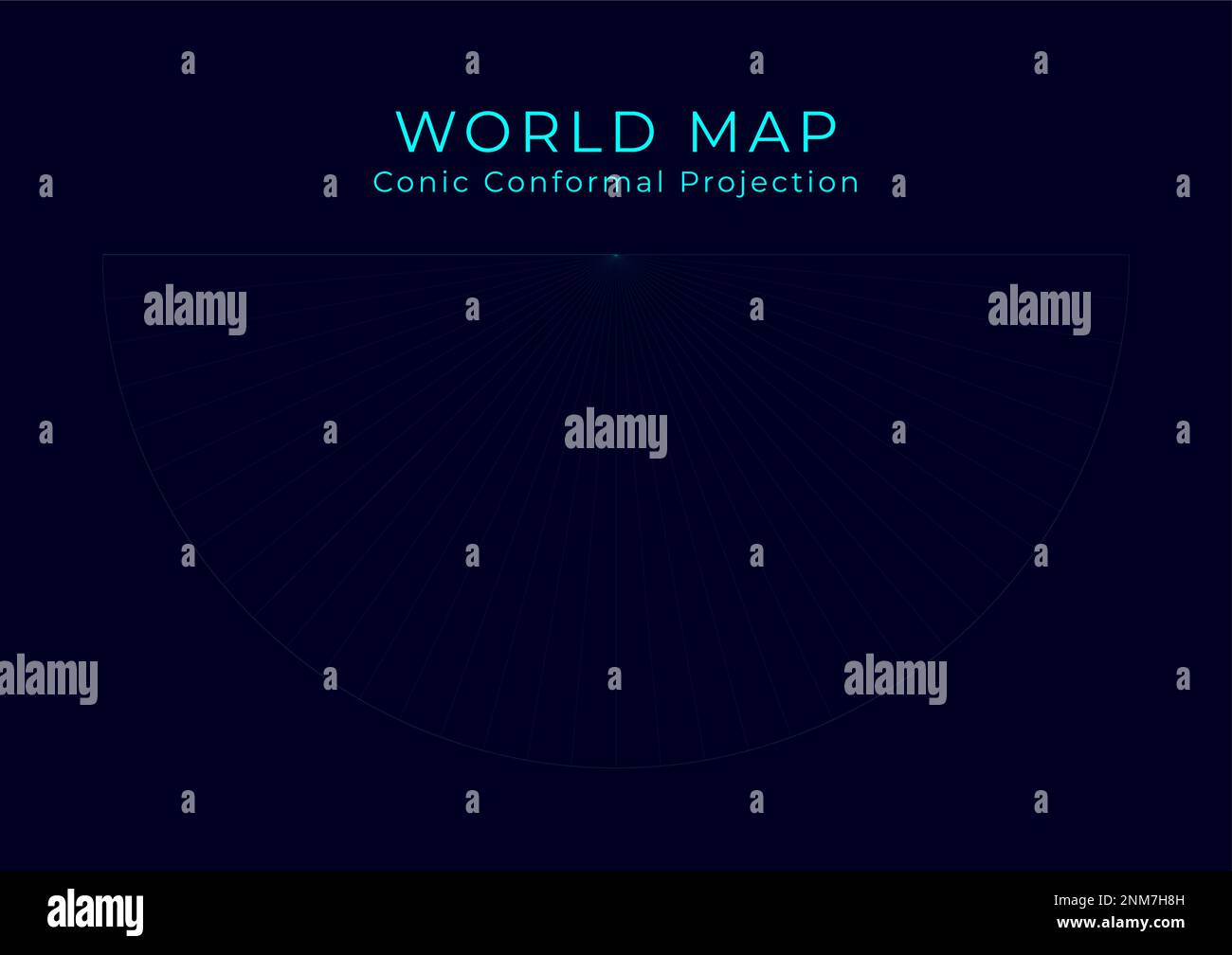 Conic projection Stock Vector Images - Alamy