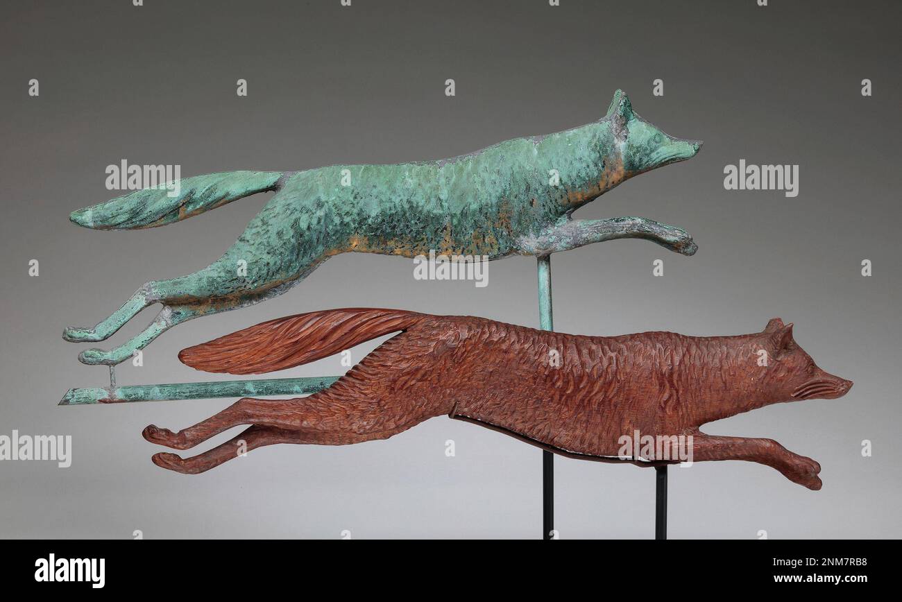 This image provided by the American Folk Art Museum shows a copper fox