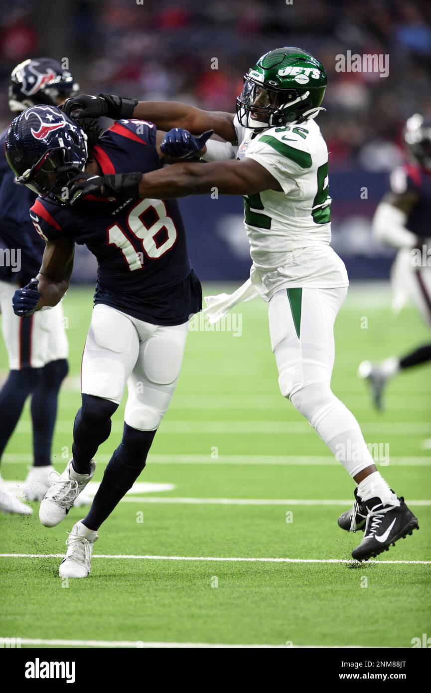 New York Jets' Michael Carter before a preseason NFL football game against  the Green Bay Packers Saturday, Aug. 21, 2021, in Green Bay, Wis. (AP  Photo/Matt Ludtke Stock Photo - Alamy