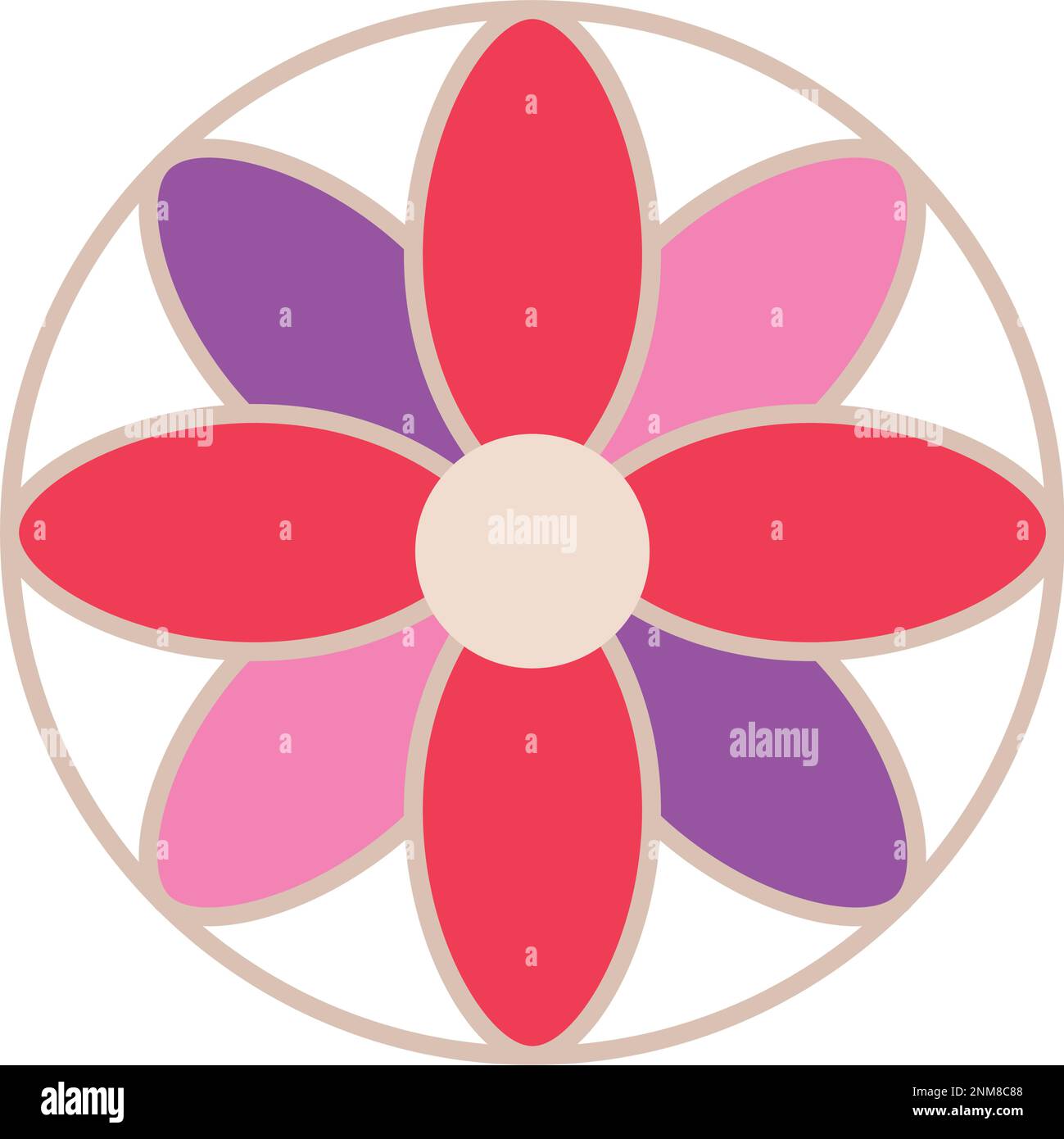Isolated colored lotus flower icon Vector Stock Vector Image & Art - Alamy