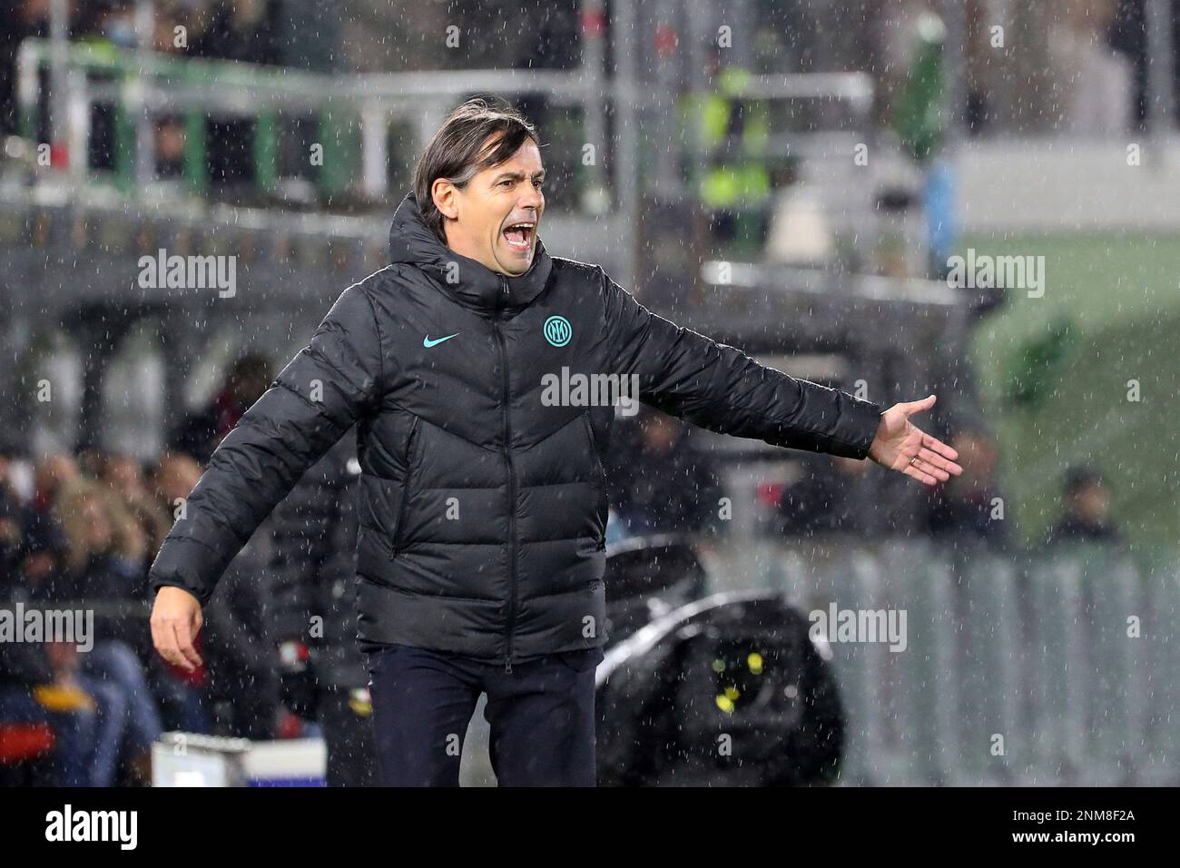 Venice, Italy. 01st May, 2023. Ceo of Modena Carlo Rivetti and Simone Pavan  during Venezia FC vs Modena FC, Italian soccer Serie B match in Venice,  Italy, May 01 2023 Credit: Independent