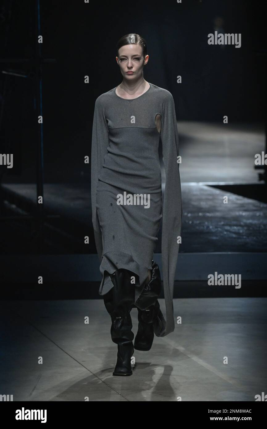 Milan, Italy. 24th Feb, 2023. Milan, Woman Fashion Week, Fall Winter