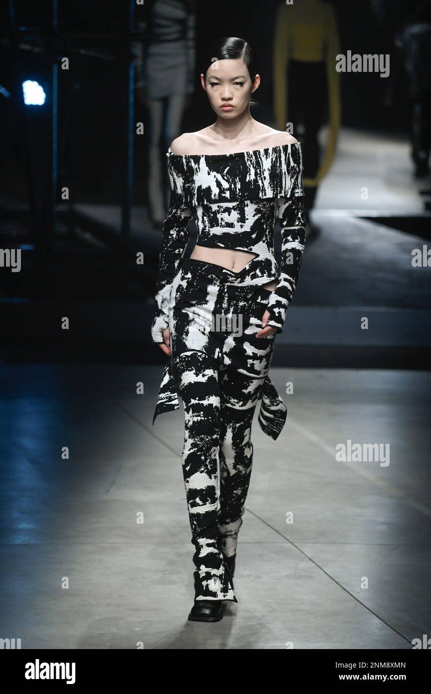 Milan, Italy. 24th Feb, 2023. Milan, Woman Fashion Week, Fall Winter