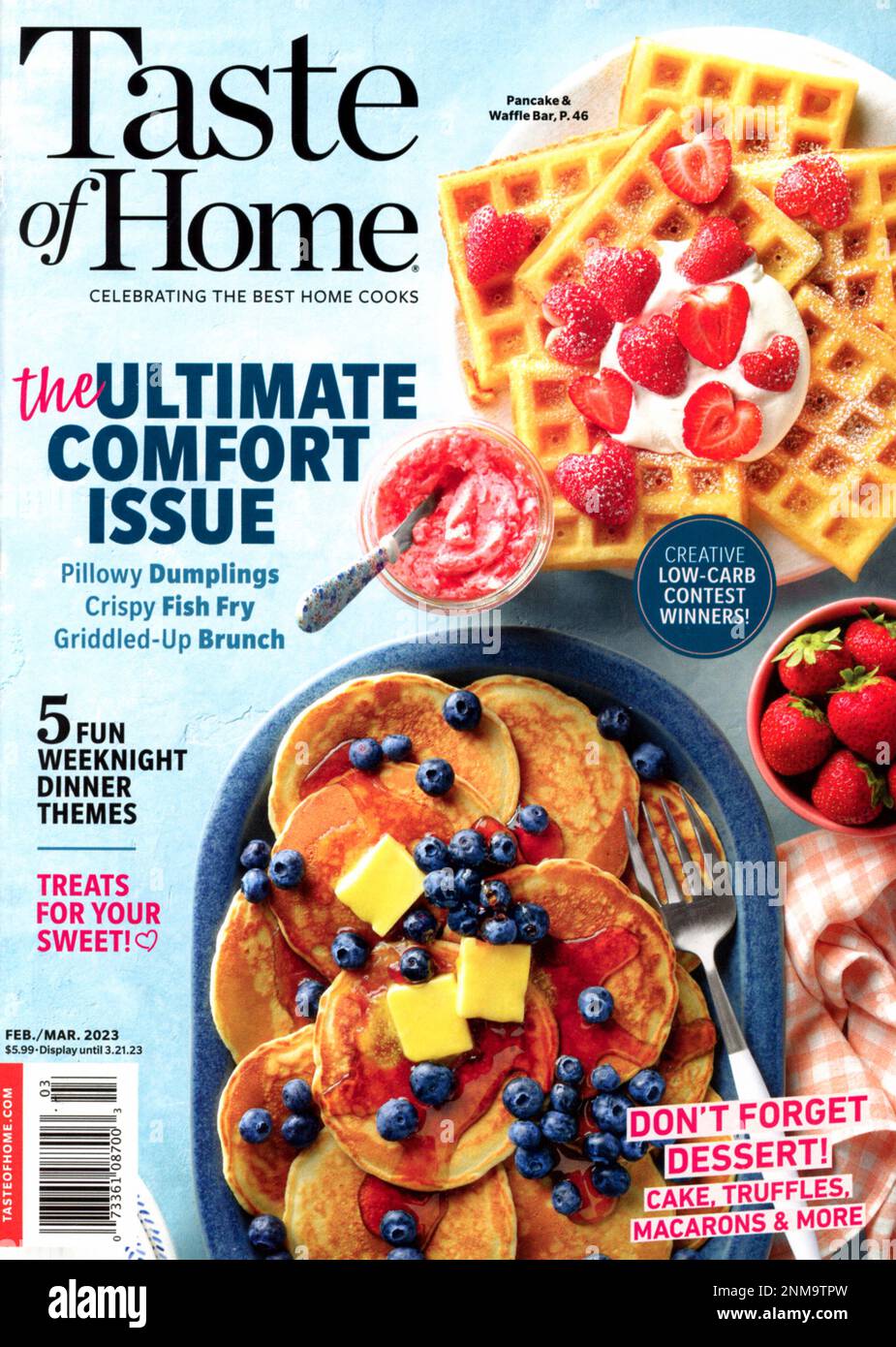 "Taste of Home" Feb./Mar. 2023 magazine cover, United States Stock