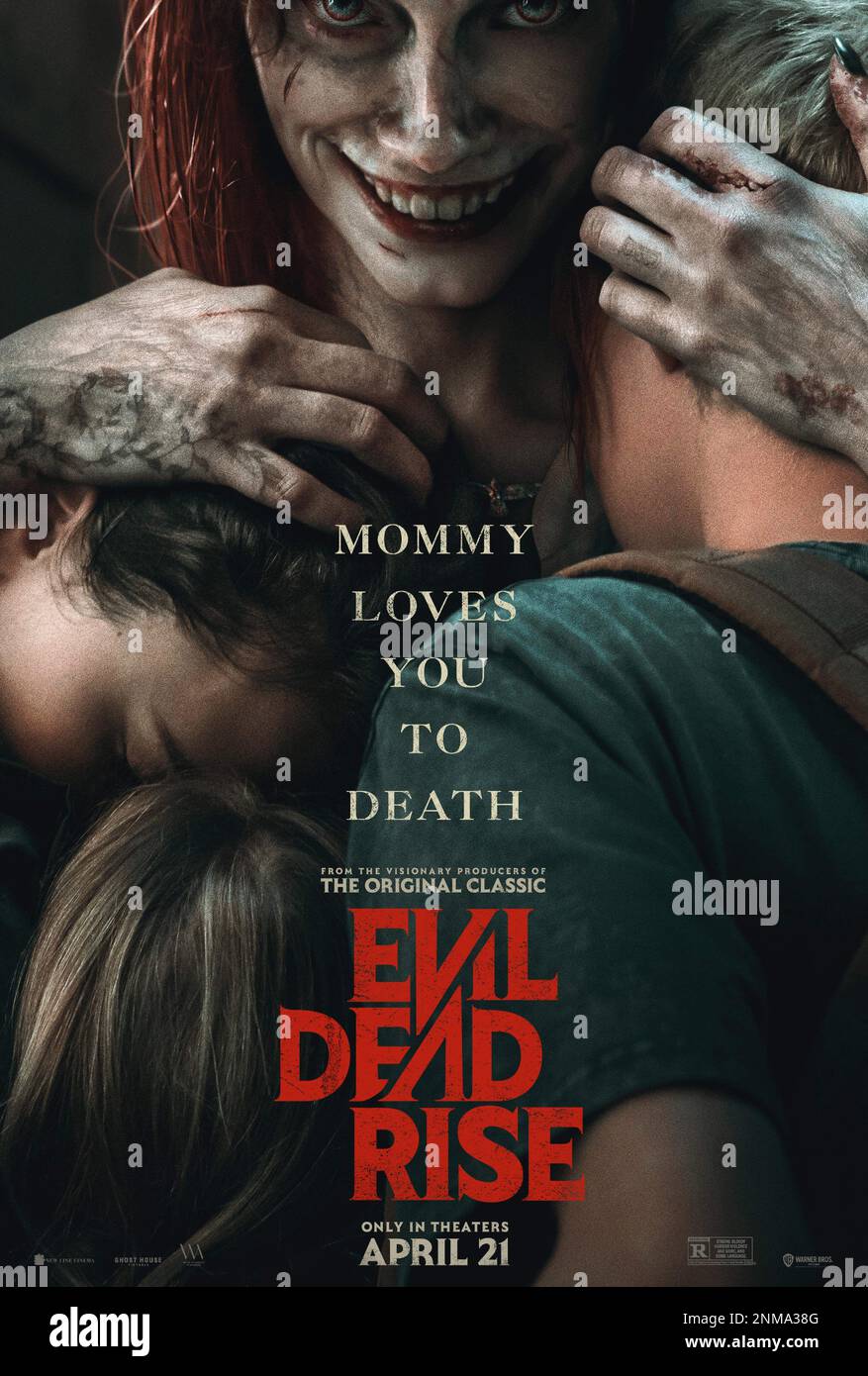 Poster, "Evil Dead Rise" (2023). Photo credit: Warner Bros. Pictures Stock Photo - Alamy