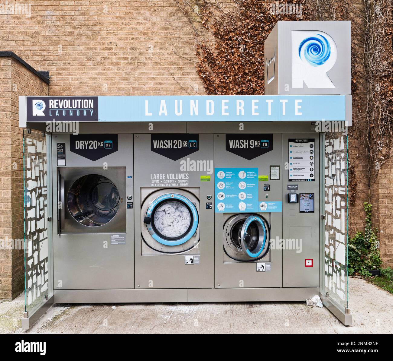 Open air laundrette, UK Stock Photo Alamy