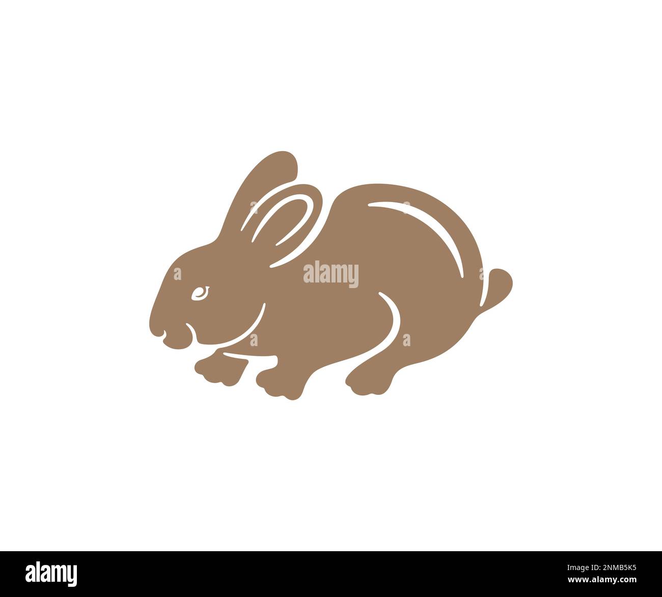 Rabbit, hare, pet, animal, agriculture and nature, graphic design. Rodent, fluffy, farm, wildlife, herbivore, farming and fauna, vector design Stock Vector