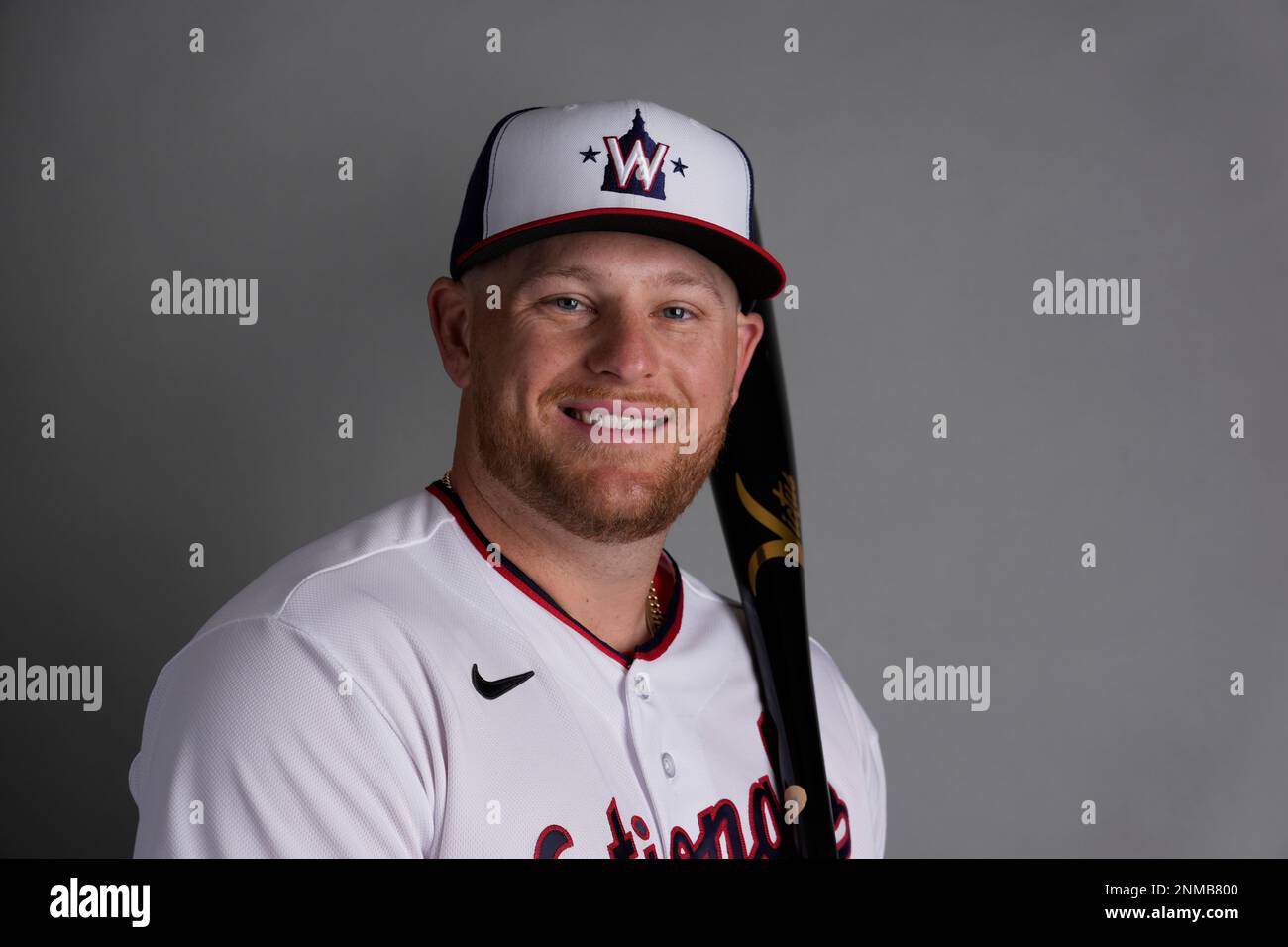 This is a 2023 photo of Travis Blankenhorn of the Washington Nationals  baseball team. This image reflects the Nationals active roster as of  Friday, Feb. 24, 2023, when this image was taken. (