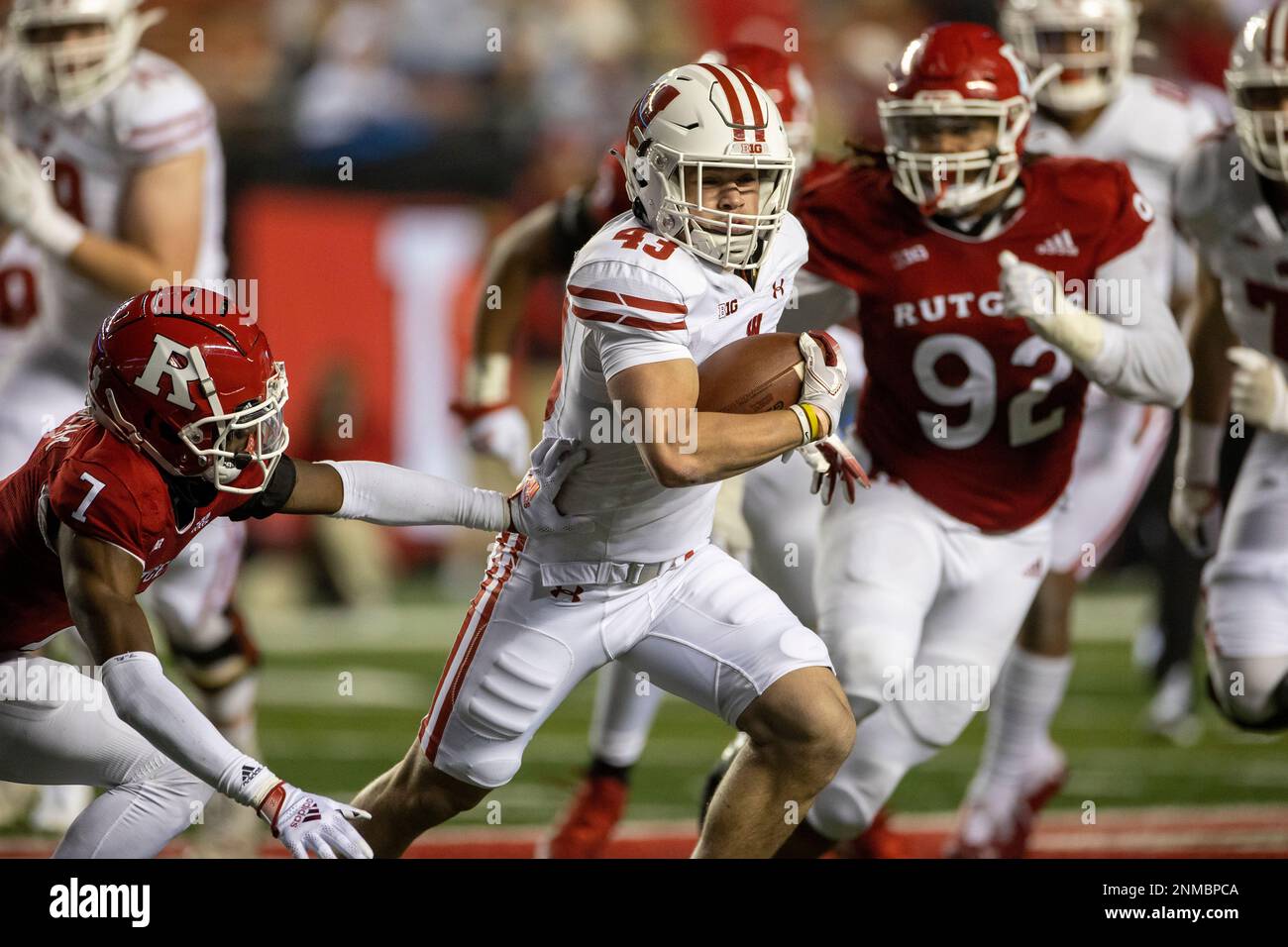 Wisconsin Badgers vs. Rutgers Scarlet Knights college football photos