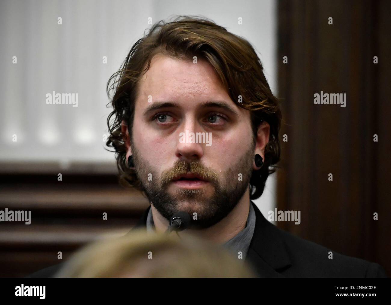 Gaige Grosskreutz cries as he describes the moments where he was shot ...