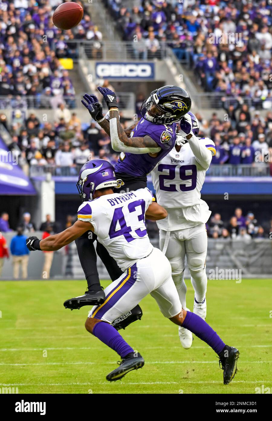 Minnesota Vikings cornerback Camryn Bynum (43) during the second half of an  NFL football game against the Detroit Lions, Sunday, Oct. 10, 2021 in  Minneapolis. Minnesota won 19-17. (AP Photo/Stacy Bengs Stock Photo - Alamy