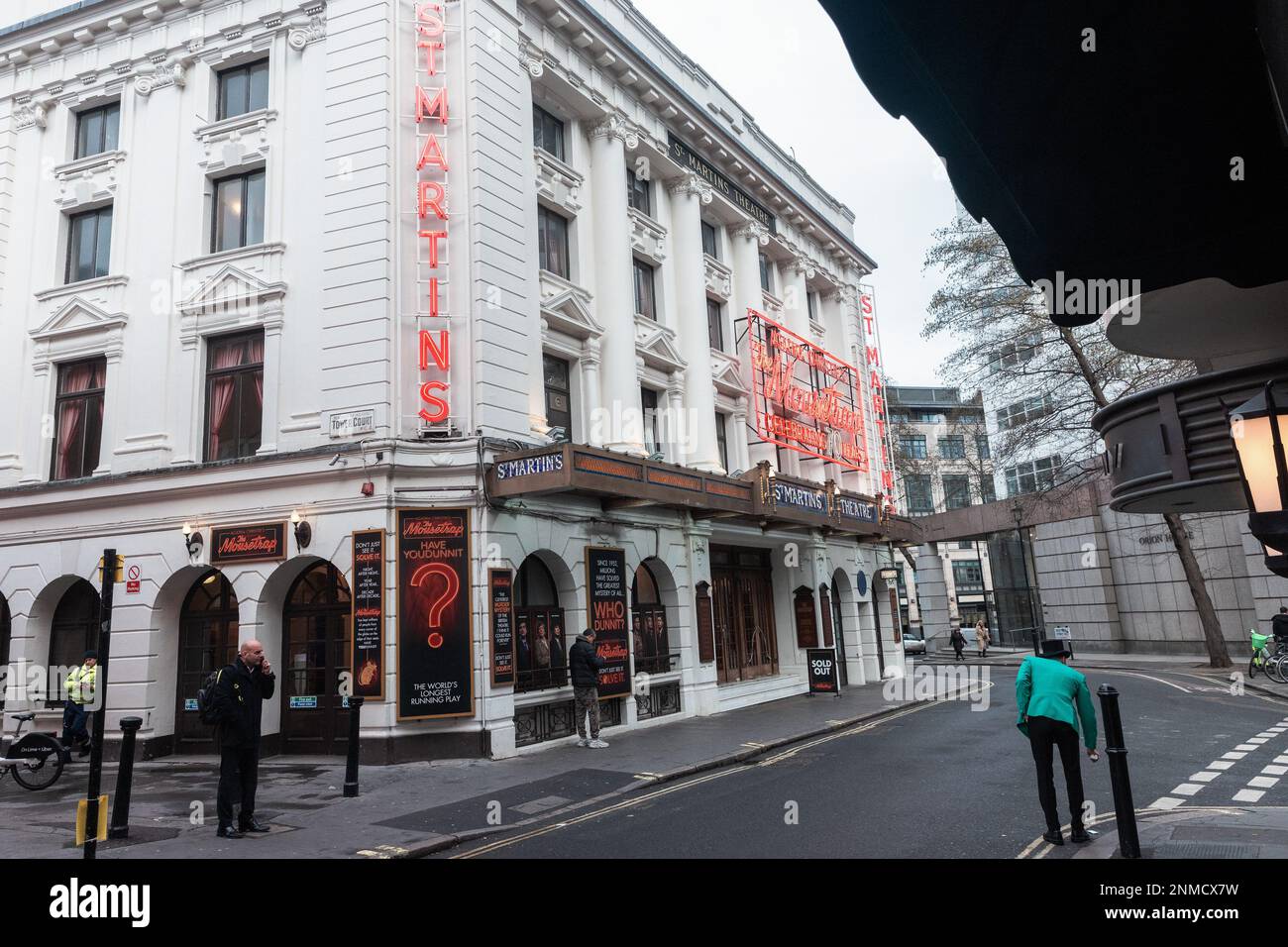 London, UK. 22 February, 2023. St Martin's Theatre is viewed from the