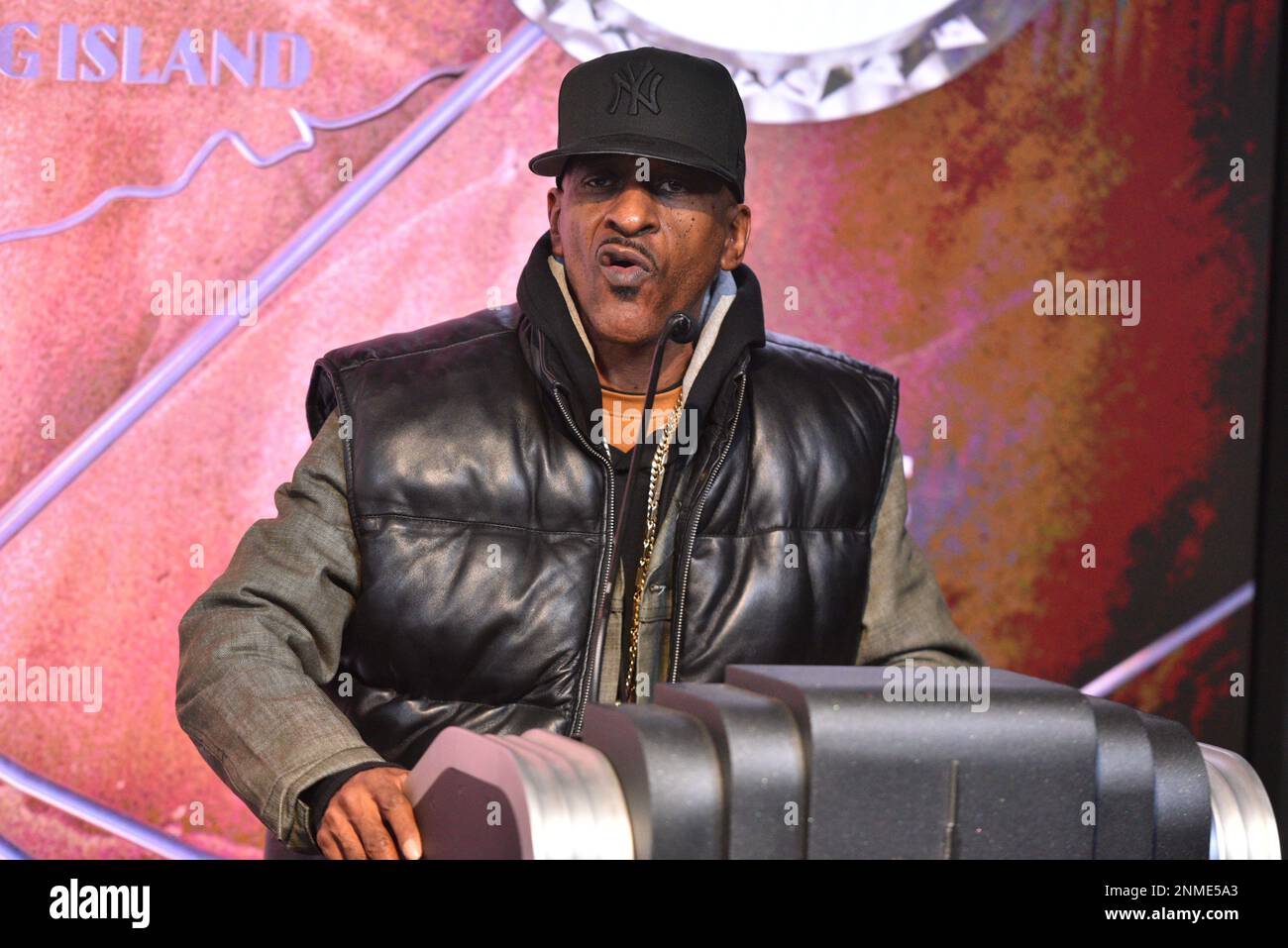 The Rakim Rakim attends the Empire State Building ceremonial lighting in honor of ...