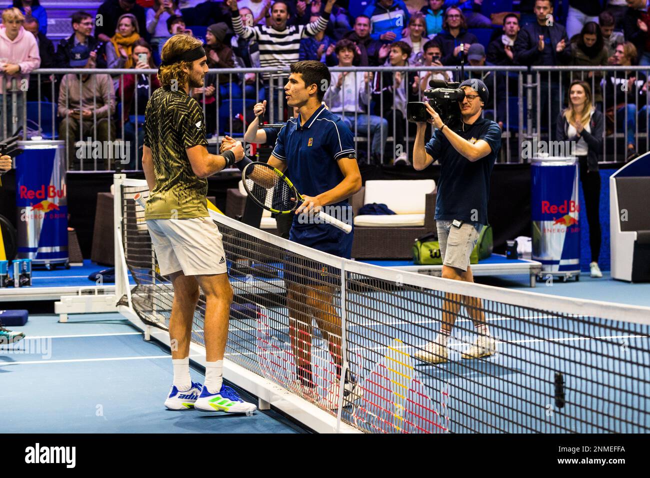 Stefanos Tsitsipas new tennis event brainchild Red Bull Bassline saw young Spanish sensation Carlos Alcaraz edge out the Greek superstar in the Vienna final on Friday night as the exciting tiebreak format