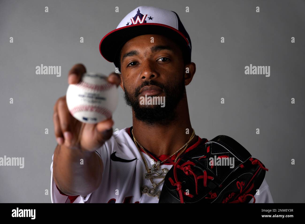 This is a 2023 photo of Alex Call of the Washington Nationals baseball  team. This image reflects the Nationals active roster as of Friday, Feb.  24, 2023, when this image was taken. (