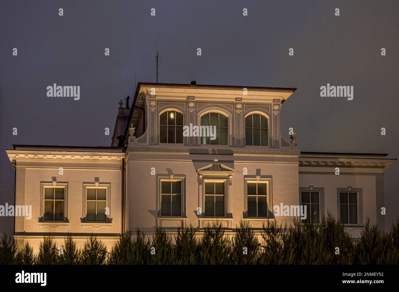 the facade of the Russian Embassy in Copenhagen, 24 February, 2023 Stock Photo