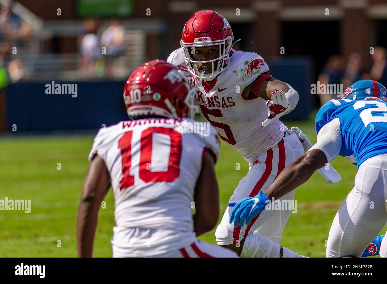 OXFORD, MS OCTOBER 9 Arkansas Razorbacks running back Raheim Sanders