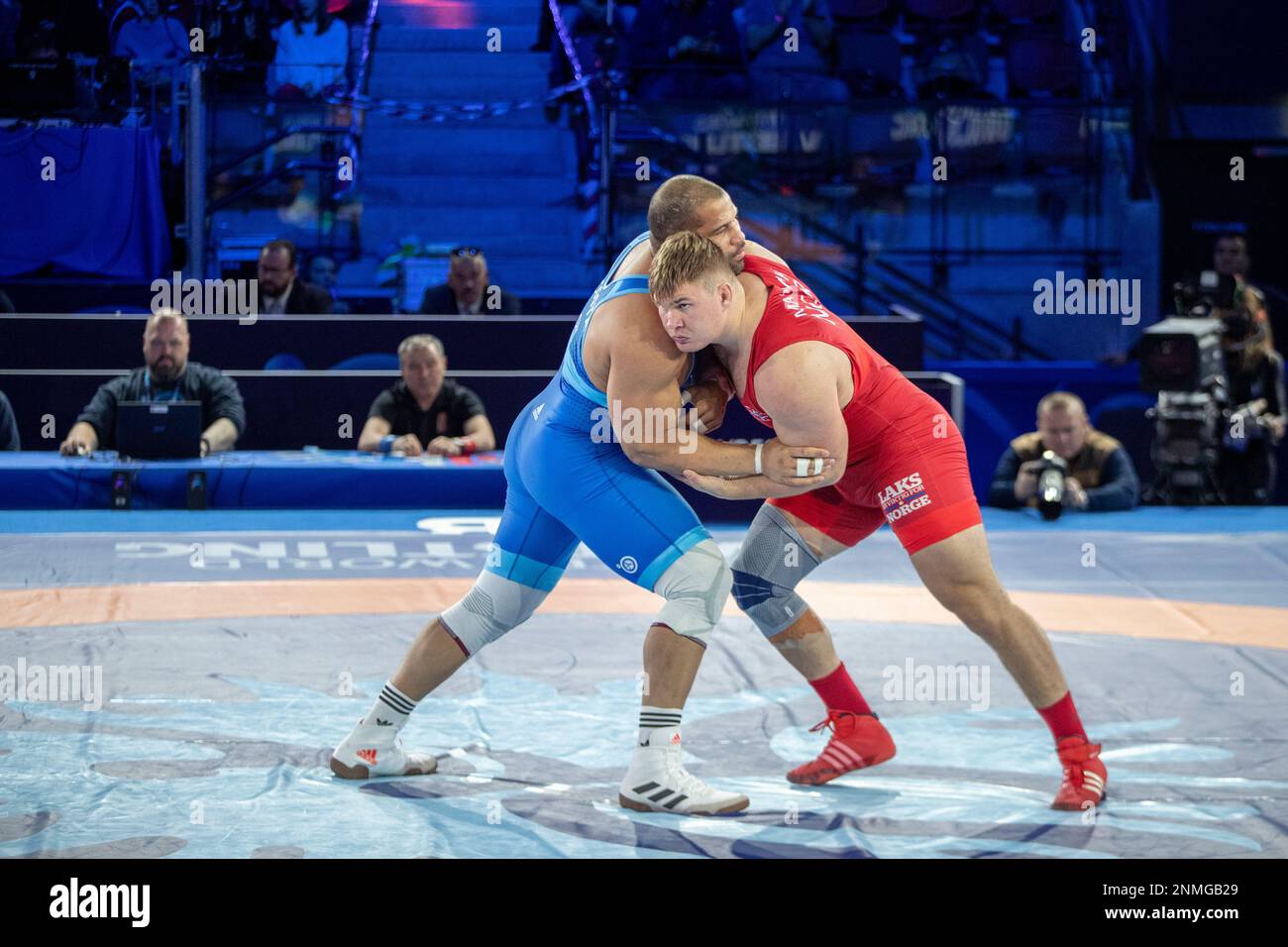 Norway's Oskar Marvik, right, against Chile's Yasmani Acosta Fernandez