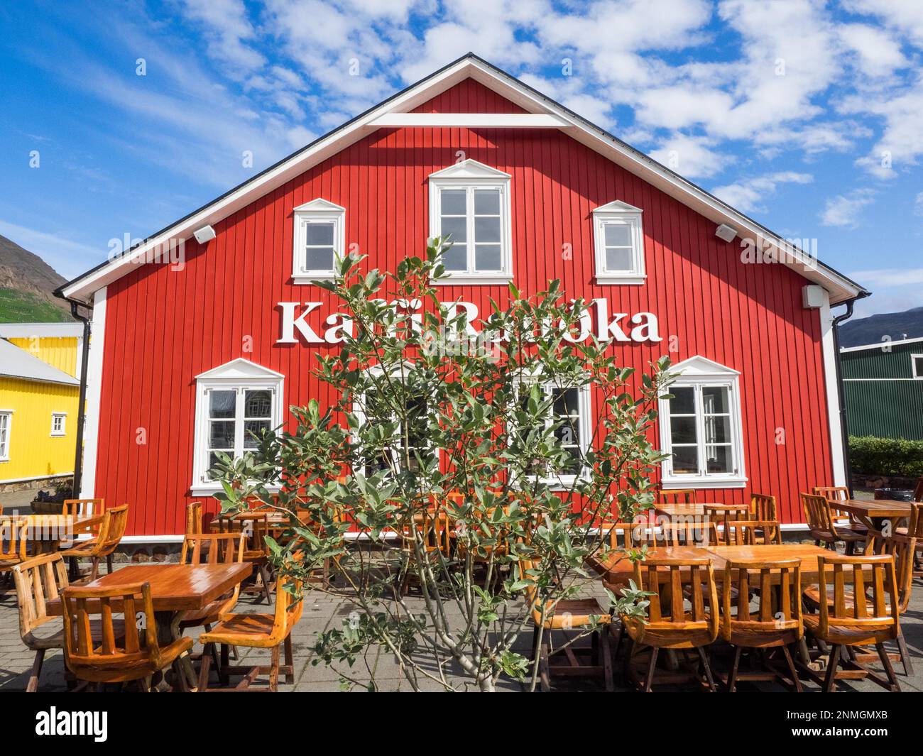 Kaffi Raudka, Siglufjordur, Iceland Stock Photo - Alamy