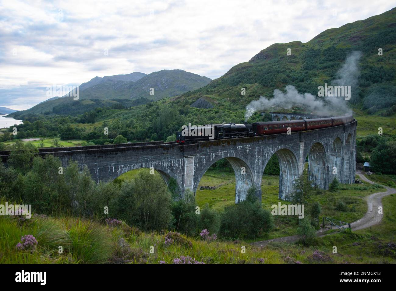 Glenfinnan Viaduct with Steam Jacobin Express, Harry Potter