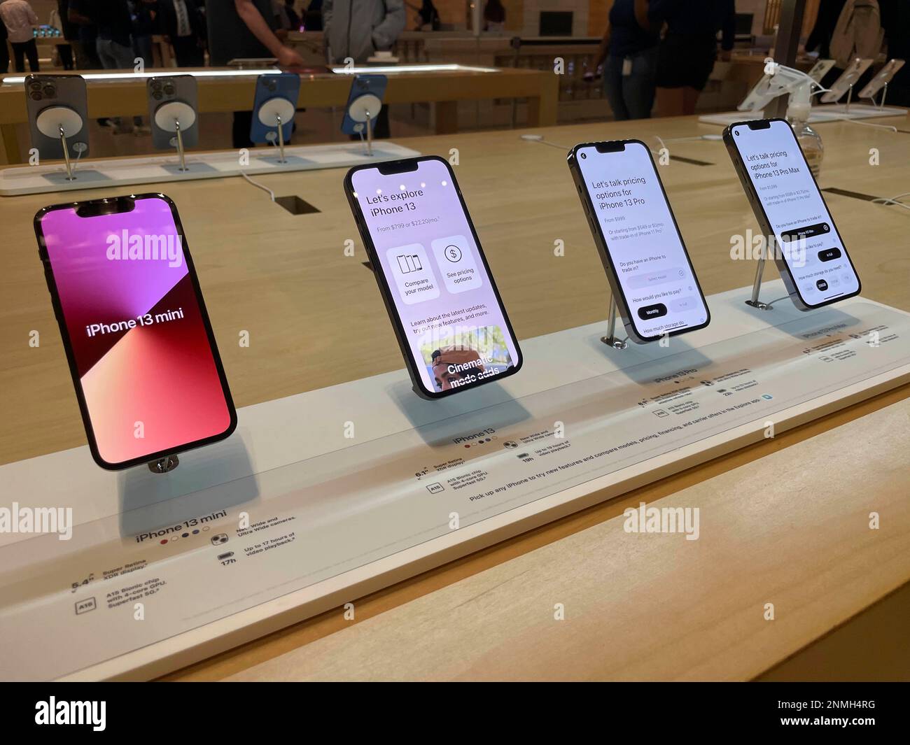 Photo by: STRF/STAR MAX/IPx 10/3/21 All iPhone 13 Pro models face up to one  month delay in shipments in the United States, Canada and the United  Kingdom. Here the iPhone 13 models