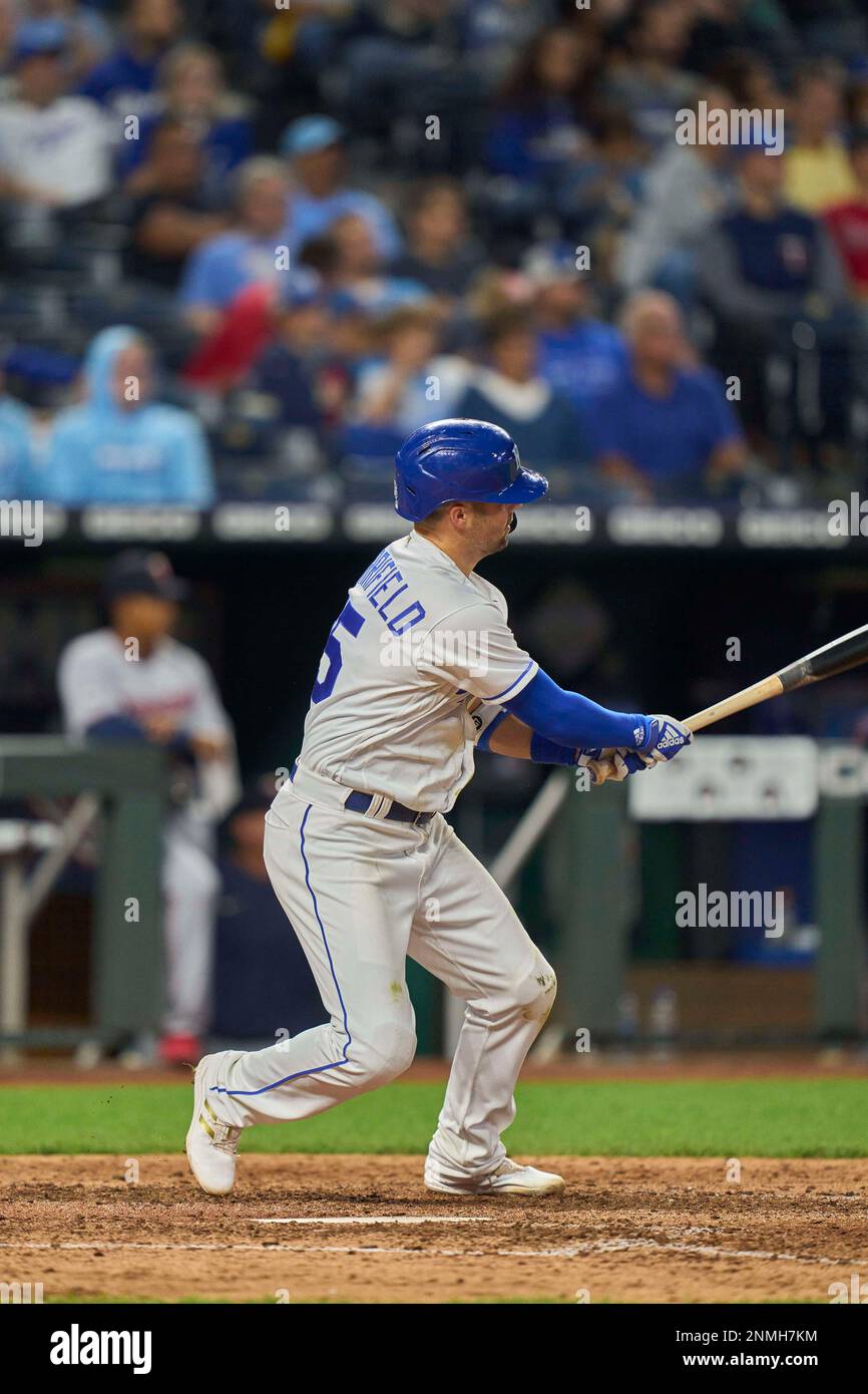 October 2 2021: Kansas City second baseman Whit Merrifield (15) gets a ...