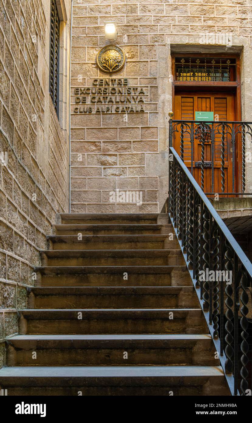 Staircase to the Centre Excursionista de Catalunya, Barcelona, Catalonia,  Spain Stock Photo - Alamy