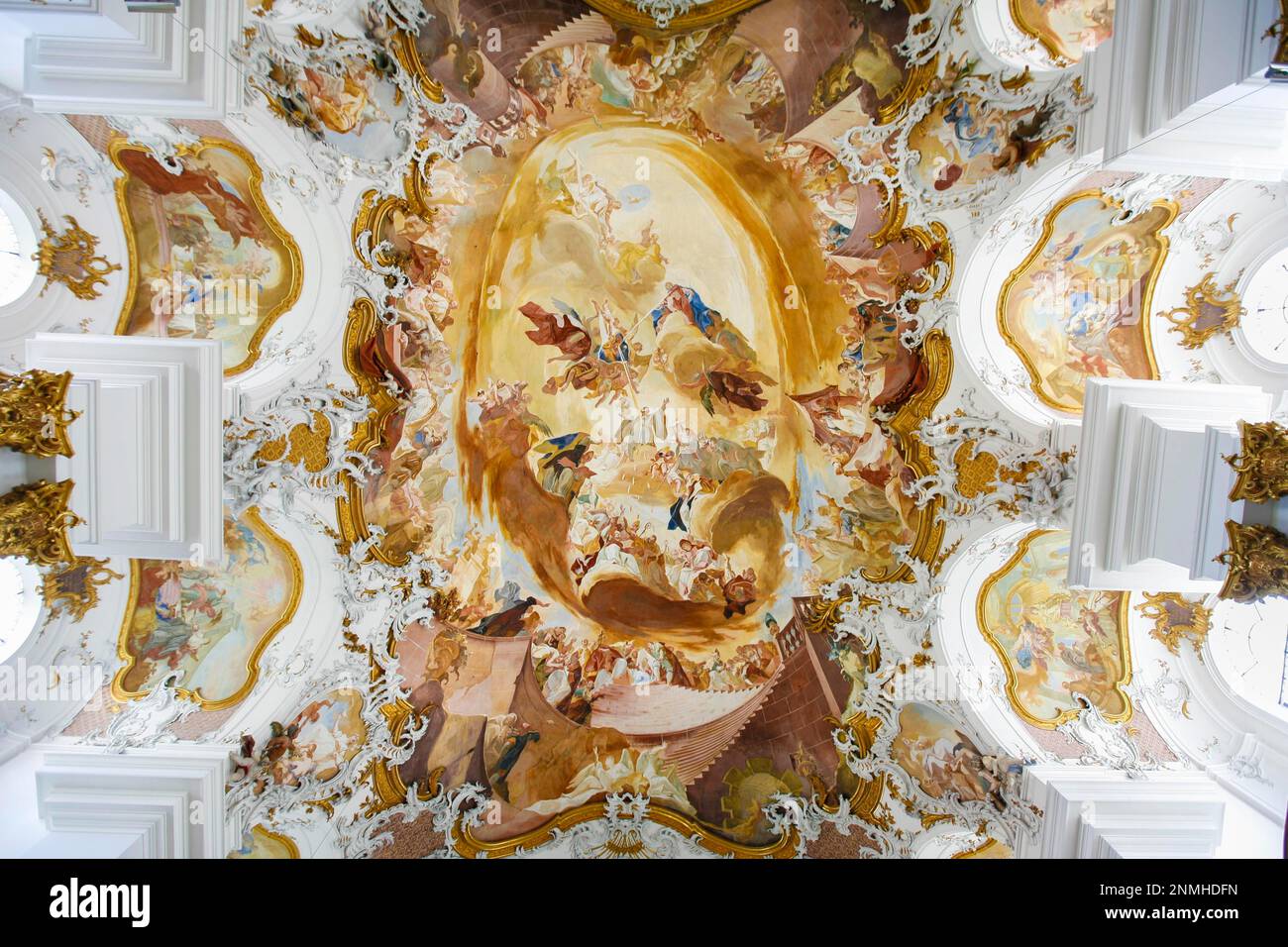 Minster of Our Lady, ceiling frescoes by Franz Josef Spiegler