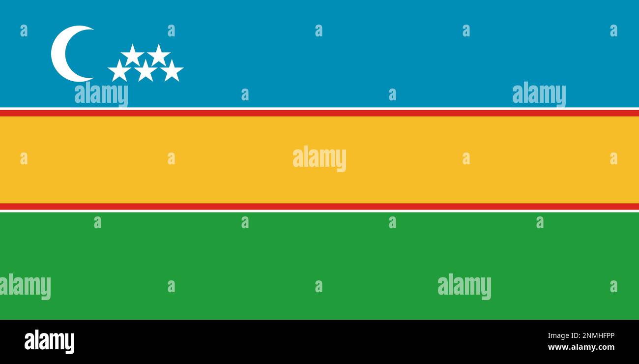 flag of Kipchak peoples Karakalpaks. flag representing ethnic group or ...