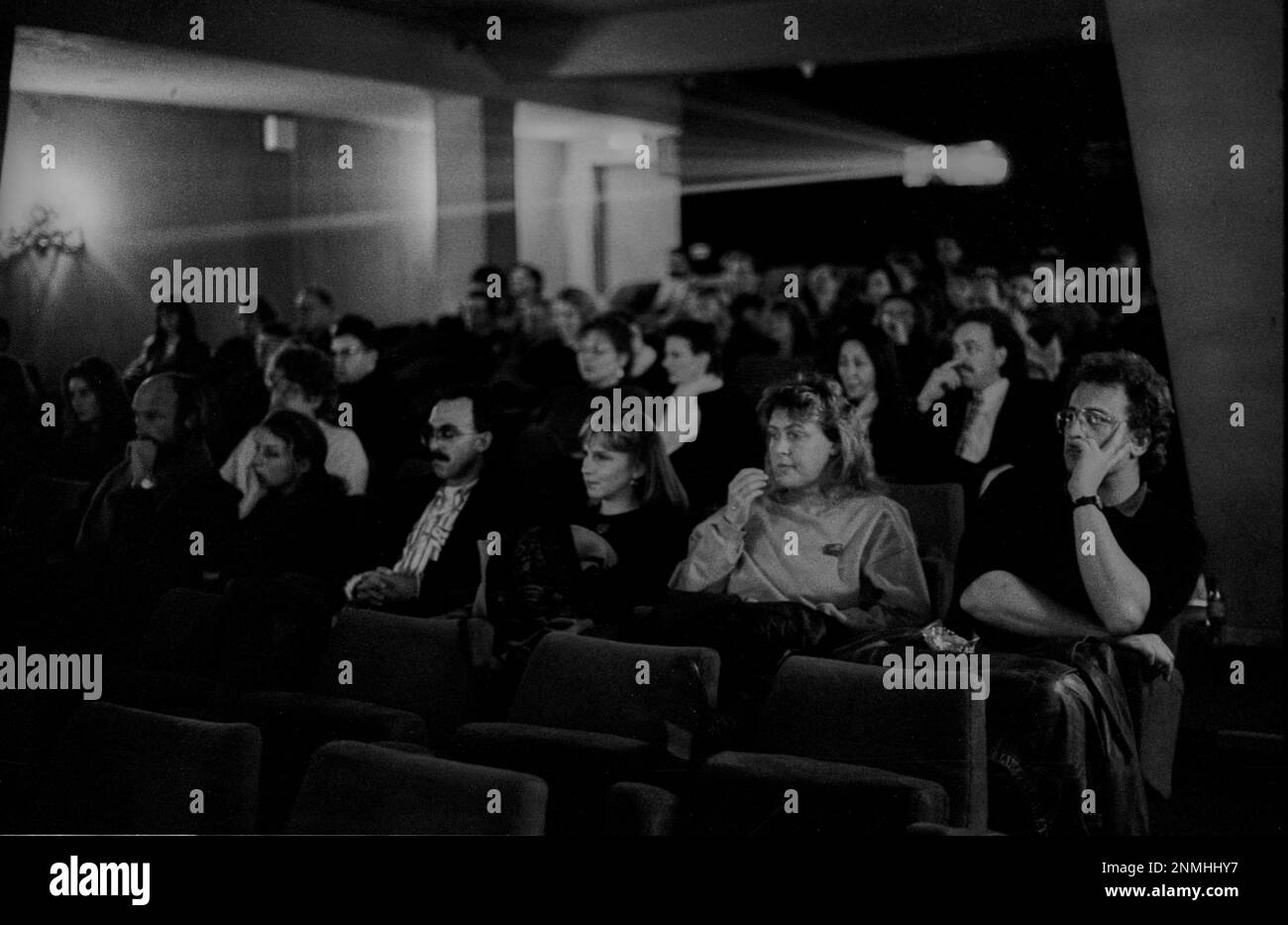West Berlin, 21.1.1990, Broadway cinema, Charlottenburg off-cinema, Tauentzienstrasse 8, cinema hall, visitors Stock Photo