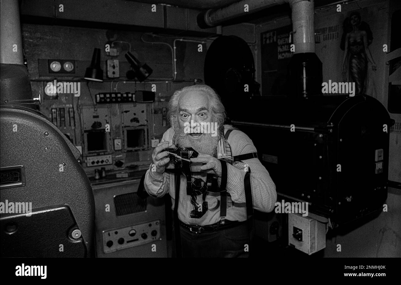 West Berlin, 21.1.1990, Schlueter cinema in Schlueterstrasse, director