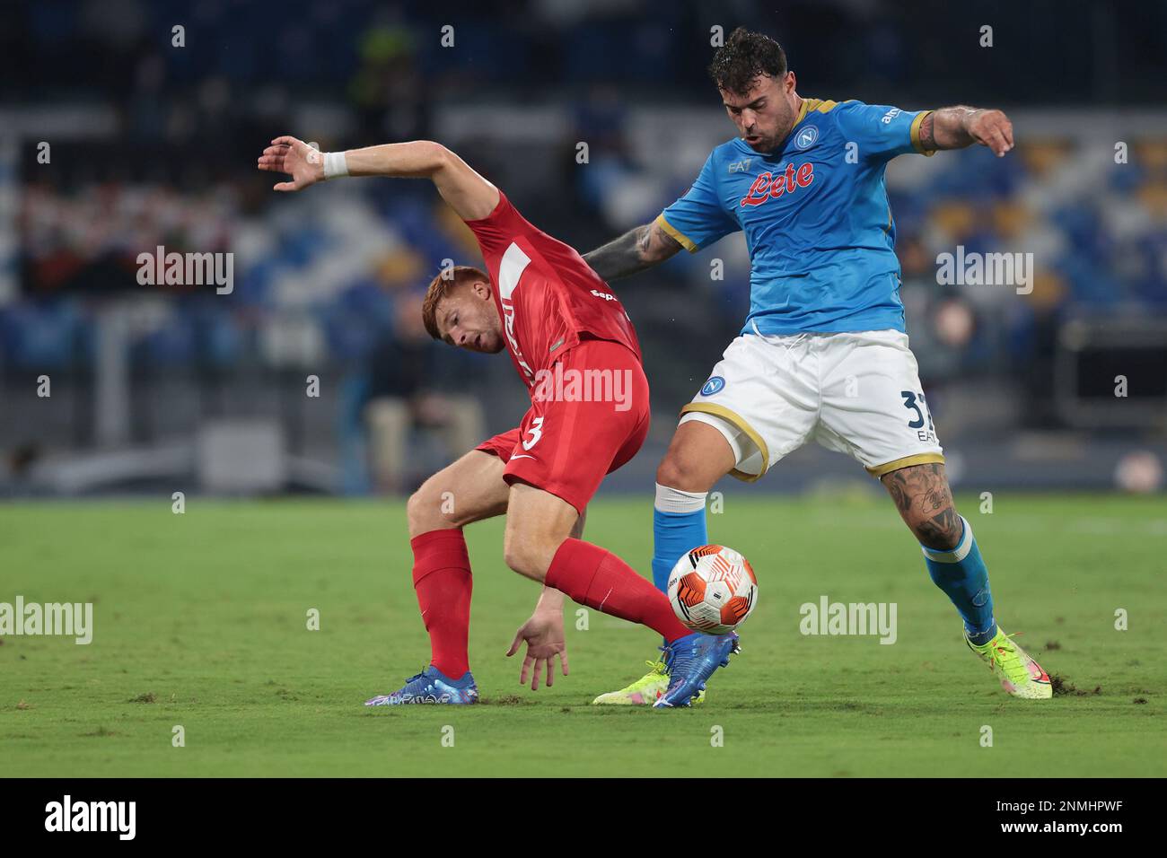 Maximiliano Caufriez of Spartak Moscow in action during the UEFA